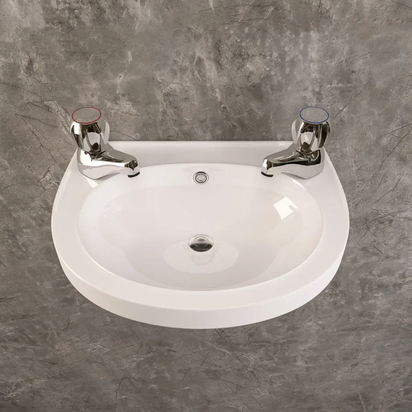 Kenton Traditional Chrome Basin Taps