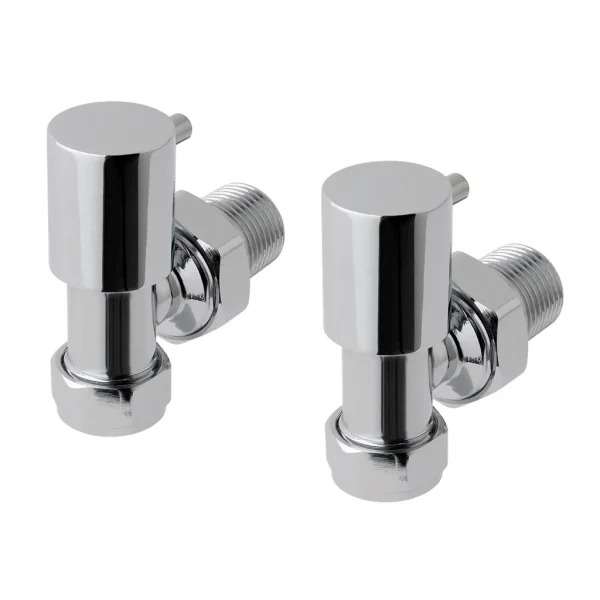 Minimalist Radiator Valves Angled (pair)