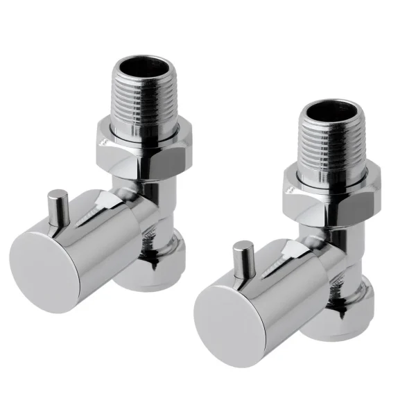 Minimalist Radiator Valves Straight (pair)