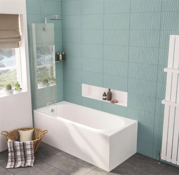 Biscay 1700 x 750 Straight Edge Single Ended Straight Bath