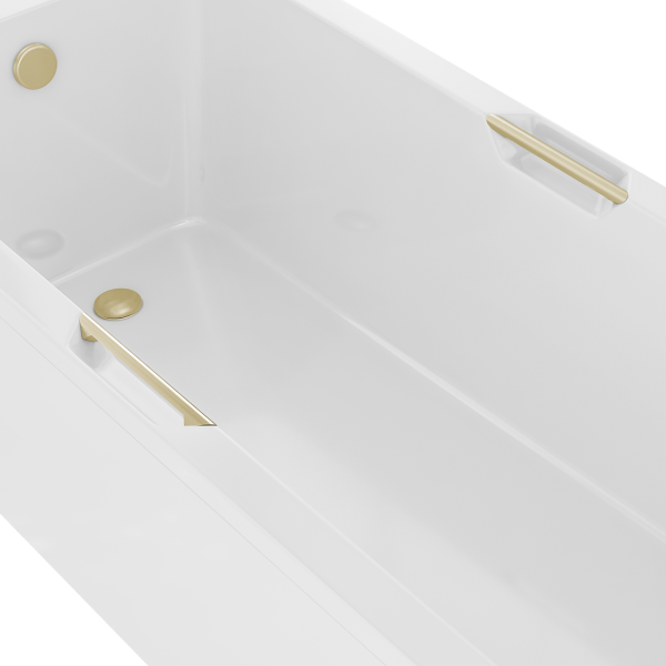 Single Portland DE Brushed Brass Grip