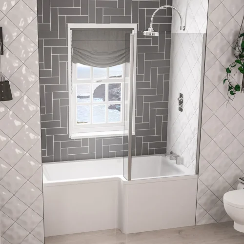 Portland 1600 Right Hand Beauforte L Shaped Bath