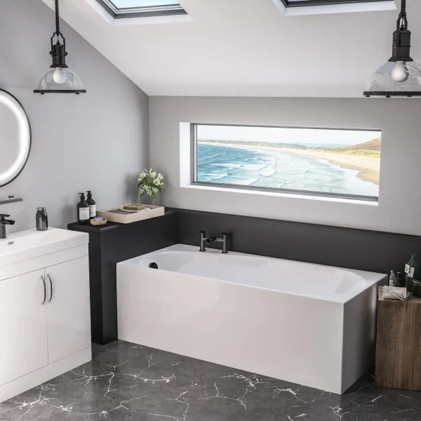 Fitzroy 1700 Right Hand Double Ended Beauforte Bath Tub