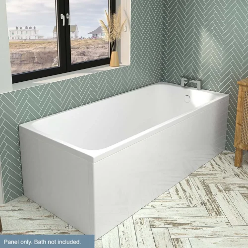 Beauforte White Front Bath Panel Height 560mm - 1500