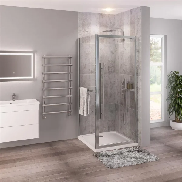 Vantage 2000 Shower Side Panel With Towel Rail 700mm