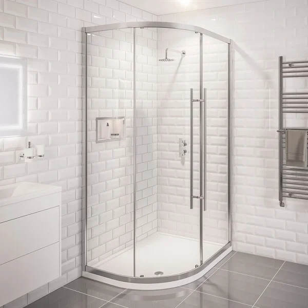 Vantage 2000 1400 x 760 Offset Quadrant Shower Enclosure