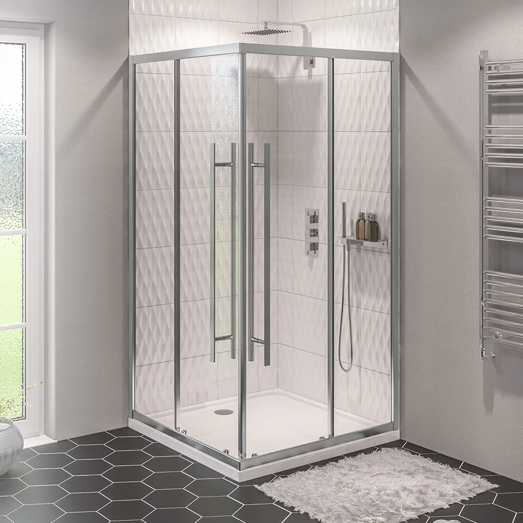 Vantage 2000 1000 x 800 Offset Corner Entry Shower Enclosure