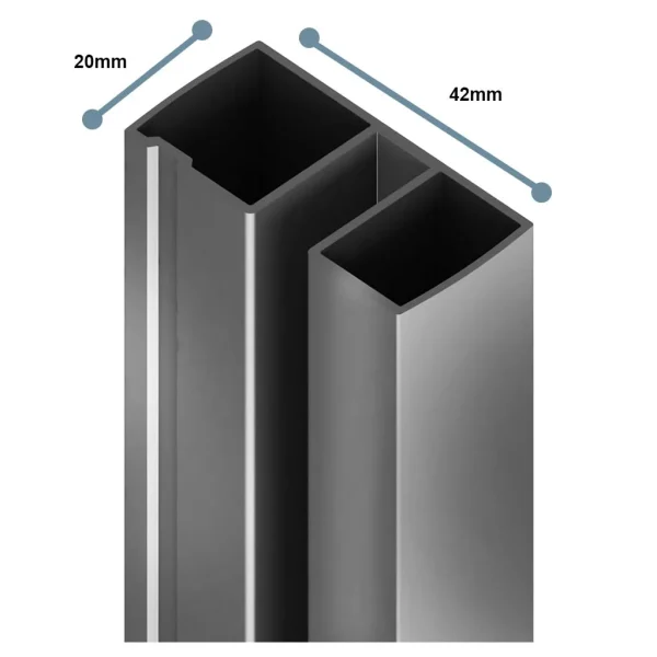 Vantage 2000 6mm Chrome Extension Profile
