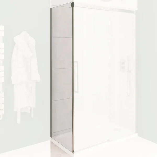 Corniche 2000 Brushed Brass 760 8mm Side Panel