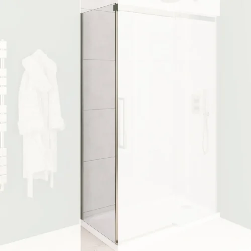 Corniche 2000 Brushed Brass 800 8mm Side Panel