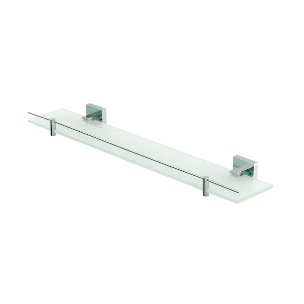 Rimini glass shelf with barrier