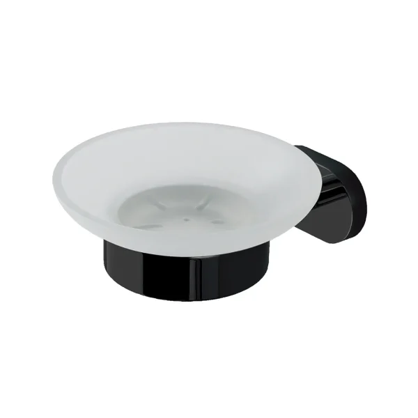 Salerno Matt Black Soap Dish