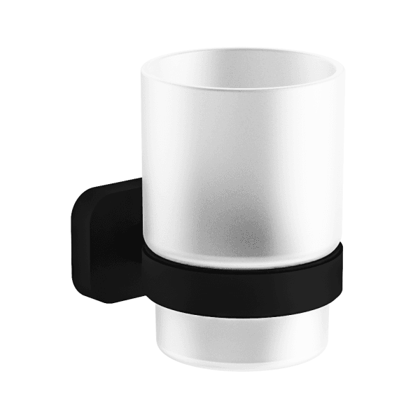 Asti Matt Black Tumbler Holder