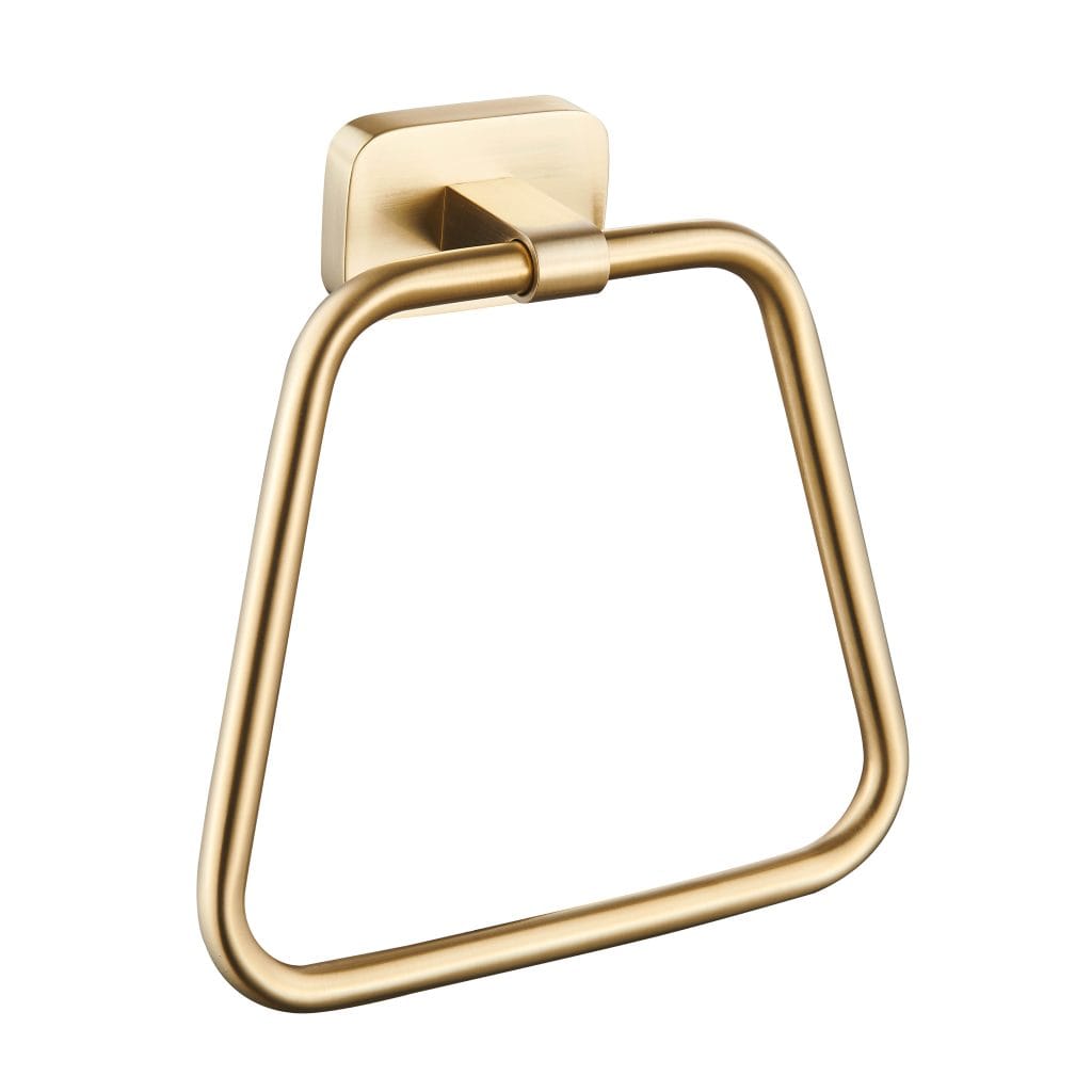Asti Brushed Brass Towel Ring