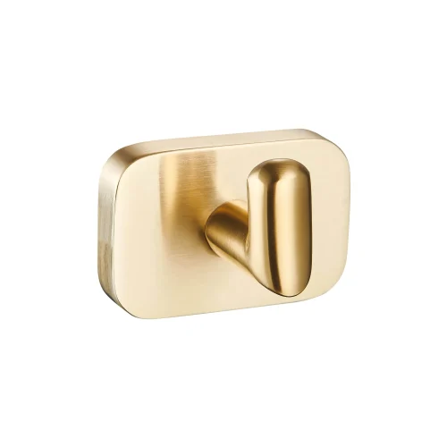 Asti Brushed Brass Curved Robe Hook