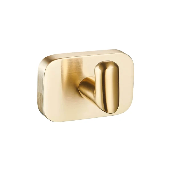 Asti Brushed Brass Curved Robe Hook