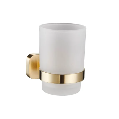 Asti Brushed Brass Tumbler Holder