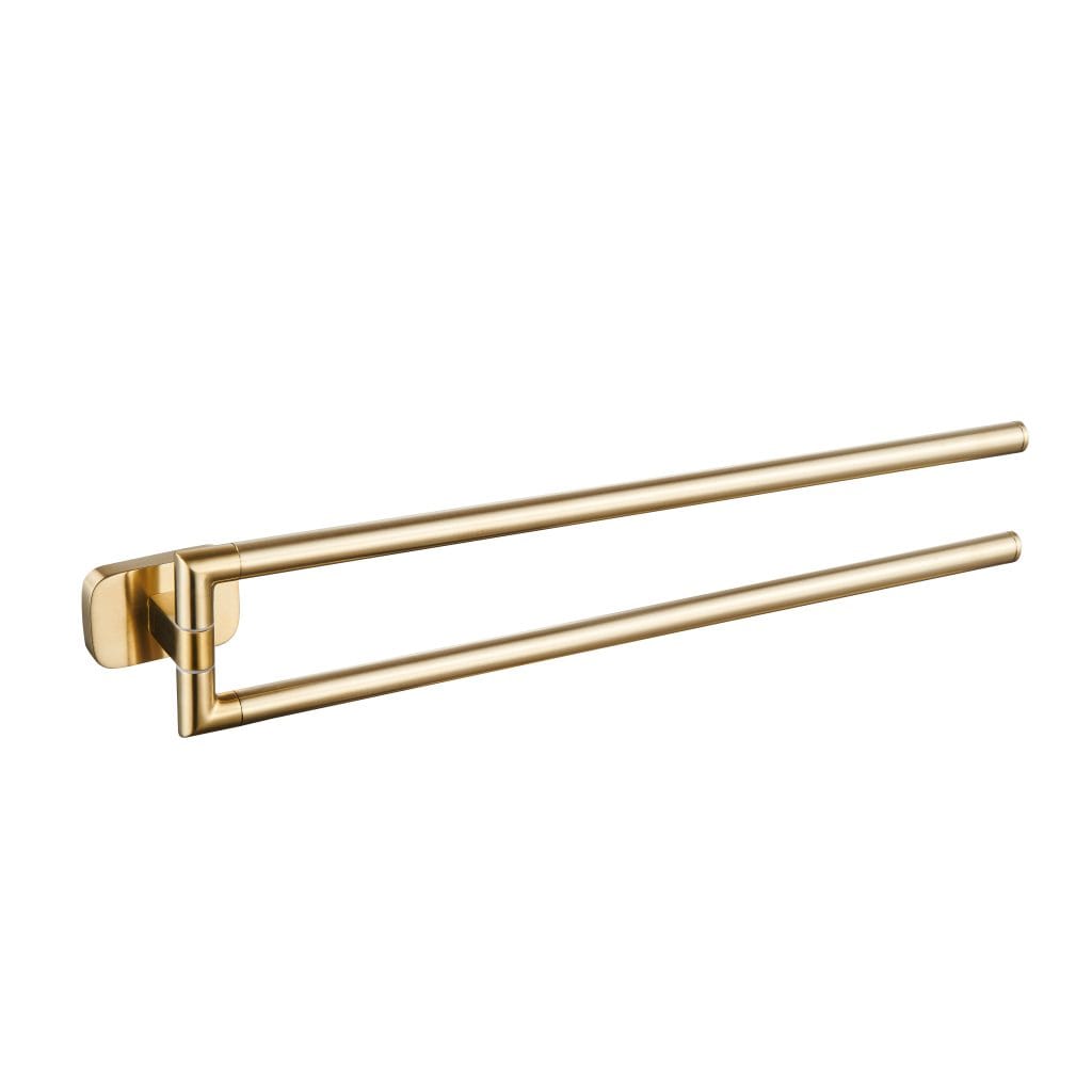 Asti Brushed Brass Double Split Rail