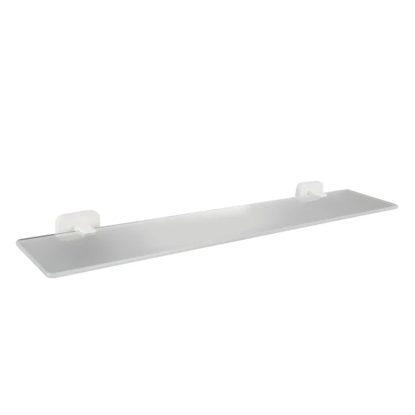 Asti Matt White Glass Shelf