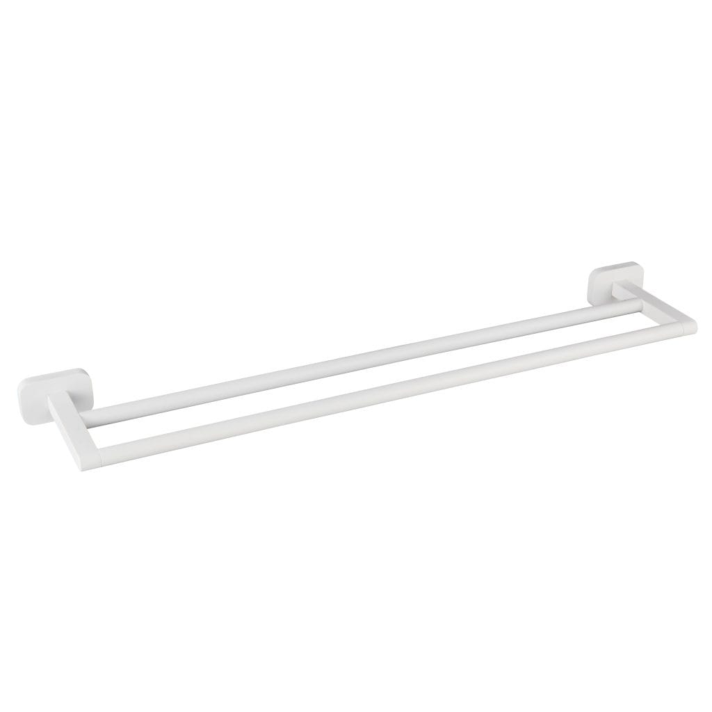 Asti Matt White Double Towel Rail