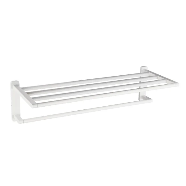 Asti Matt White Towel Shelf