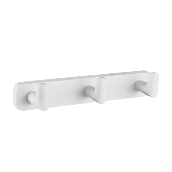 Asti Matt White Triple Robe Hook