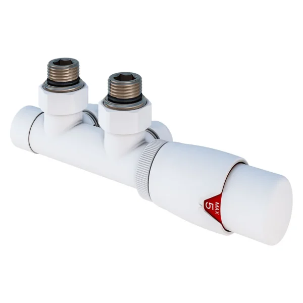Angle Twin inlet Thermostatic Radiator Valve 15mm