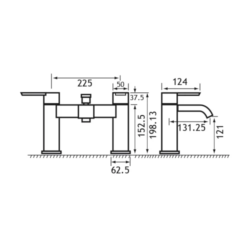 Hooper Bath Shower Mixer inc kit