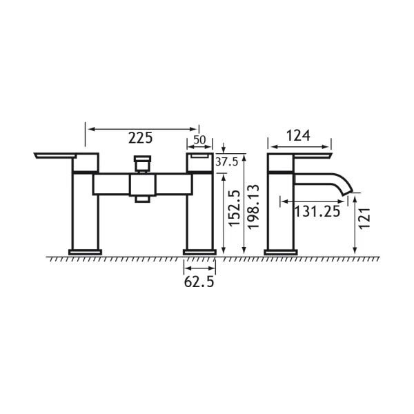 Hooper Bath Shower Mixer inc kit