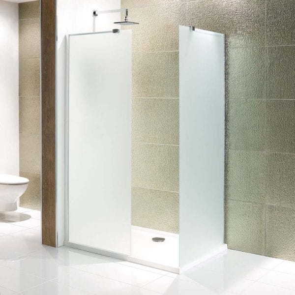 Volente Walk-In Frosted Glass Panel