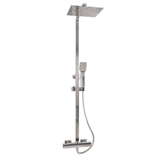 Chrome Square Thermostatic Shower