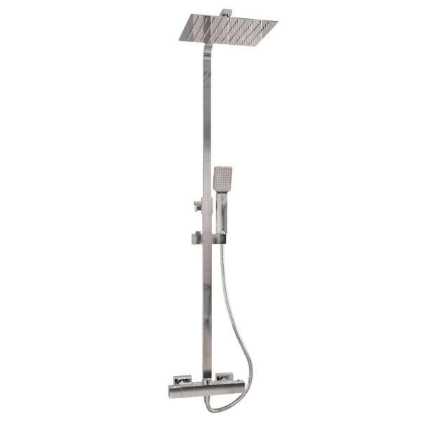 Chrome Square Thermostatic Shower