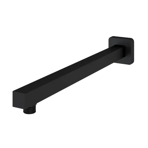 Matt Black Square Fixed Over Head Shower Arm