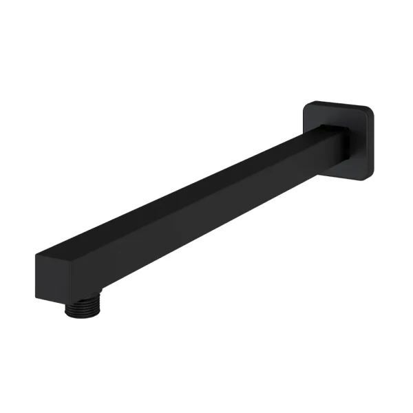 Matt Black Square Fixed Over Head Shower Arm