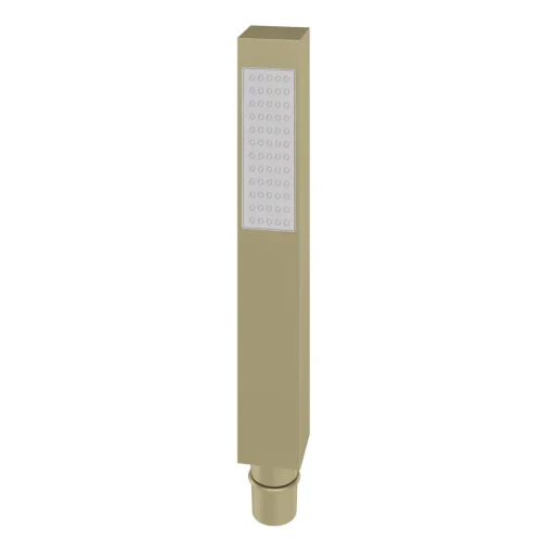 Brushed Brass Square Shower Hand Set