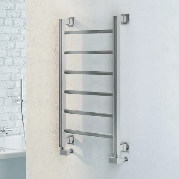 Mild Steel Loxley Chrome Heated Towel Rail