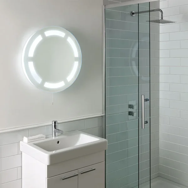 Rockland 600 Circular Fluorescent Light Bathroom Mirror