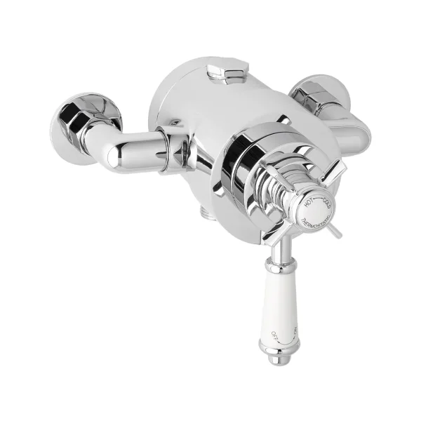 Thermostatic traditional exposed shower valve