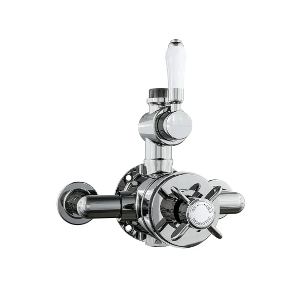 Traditional Twin Exposed Thermostatic Shower Valve