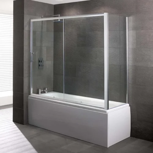 Volente 6mm 1690 x 1475 Over Bath Slider Shower Door