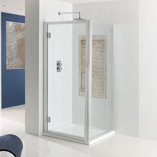 Corniche Easy Clean Hinge Door Silver Polished
