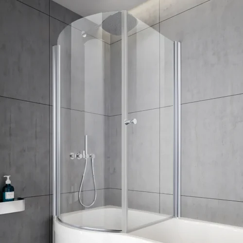 Beaufort Left Handed Shower Bath Screen Type 1 Pivot Doors