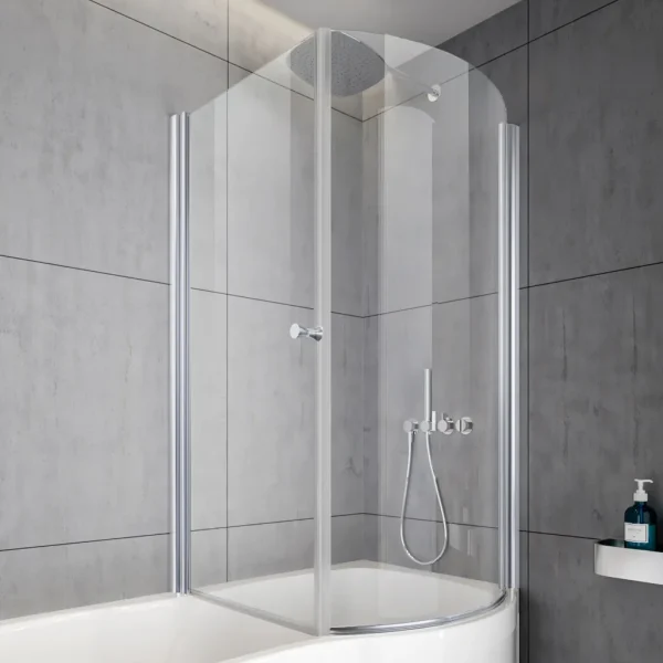 Beaufort Right Handed Shower Bath Screen Type 1 Pivot Doors