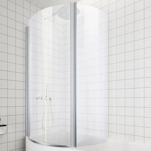 Beaufort Left Handed Shower Bath Screen Type 2 Folding Doors