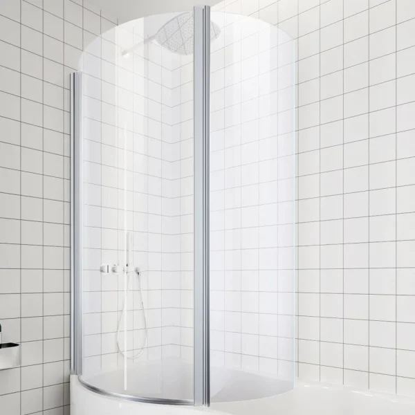 Beaufort Left Handed Shower Bath Screen Type 2 Folding Doors