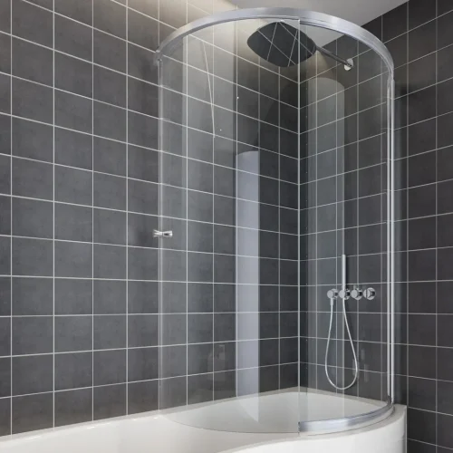Beaufort Type 3 Sliding Door Chrome Bath Screen