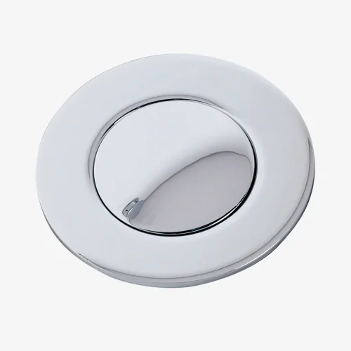Push button bath waste and overflow