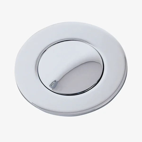Push button bath waste and overflow
