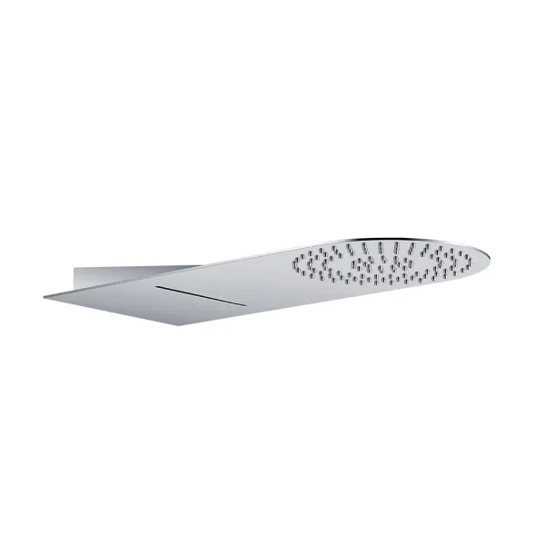 Wall-mounted shower with waterfall