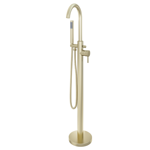 Ardley Brushed Brass Freestanding Bath Shower Mixer Tap